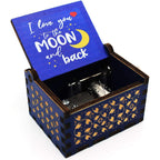 Custom Wooden Music Boxes with Logo | Hand Cranked MOQ 5