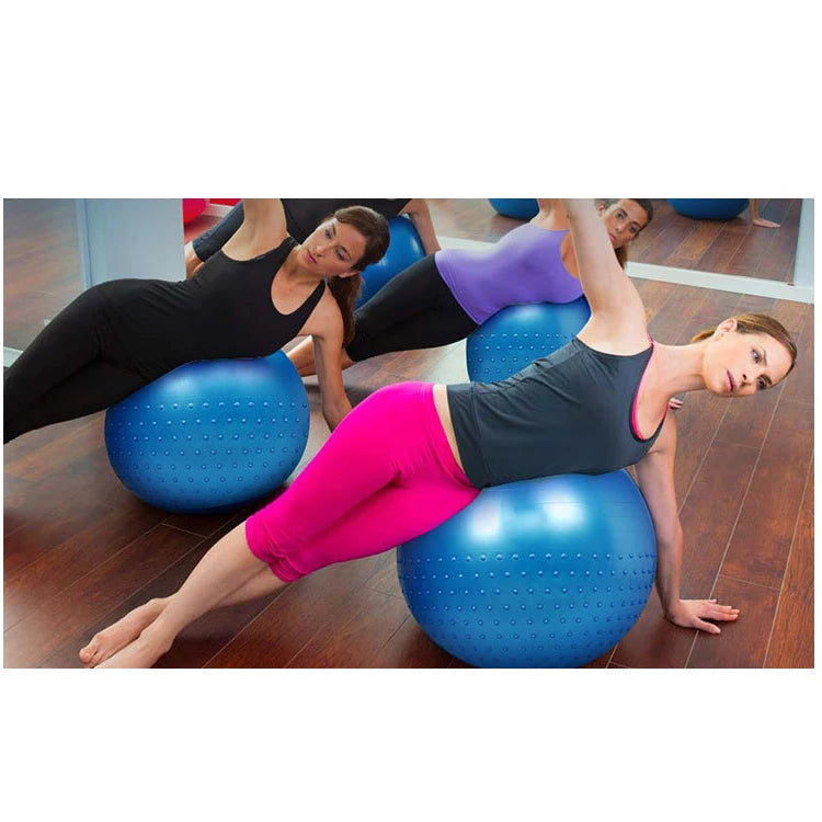 Custom Anti-Burst Exercise Ball | PVC Yoga Ball with Pump | Bulk Fitness Equipment