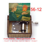 Wooden Hand-Cranked Music Box | Howl's Moving Castle | 10 MOQ | Custom