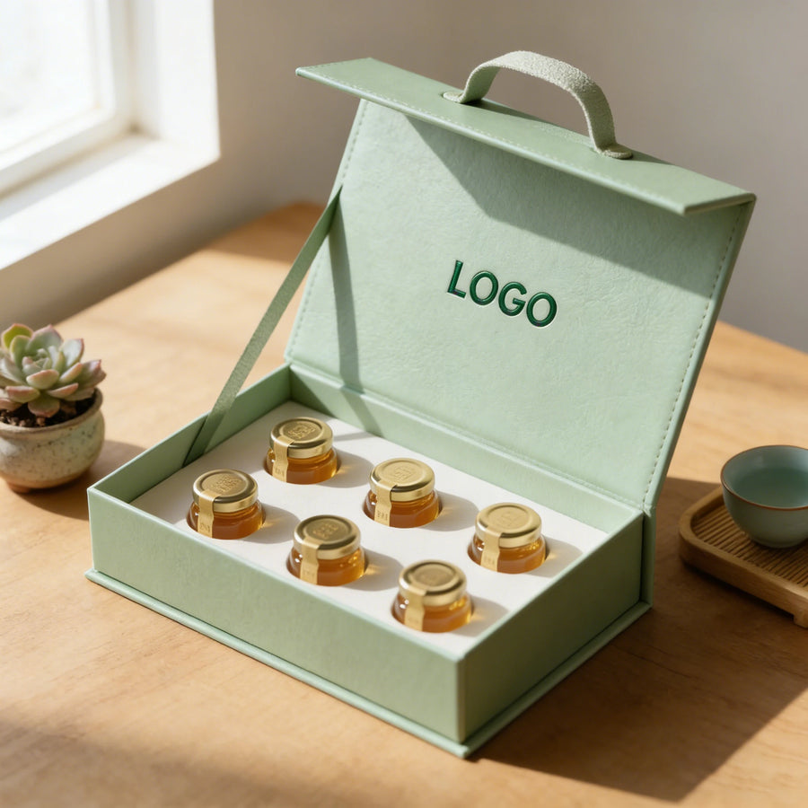 ISO9001 Custom Stamped Logo Gift Box | MOQ 500 Boxes