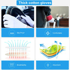 Custom 100% Cotton Gloves: Needle Detection, Breathable, Lightweight for Jewelry & Inspection