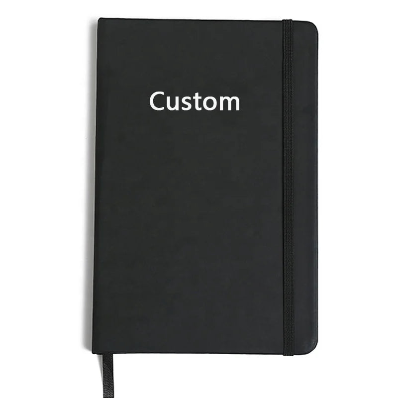 Custom A5 Leather Notebook with Logo | 100 Pcs MOQ Thread-Sewn PU Journal