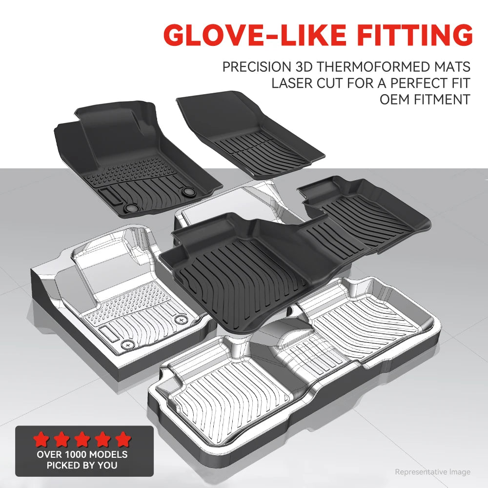 Chevrolet NHR 2008 / Isuzu N Series 2007-2015 Custom Fit 3D TPE Floor Mats
