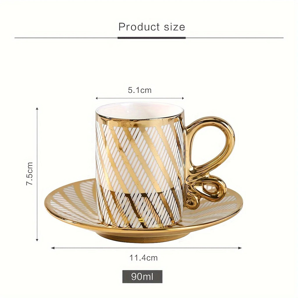 Custom Porcelain Coffee Cup | Luxury Espresso Cup Saucer Set