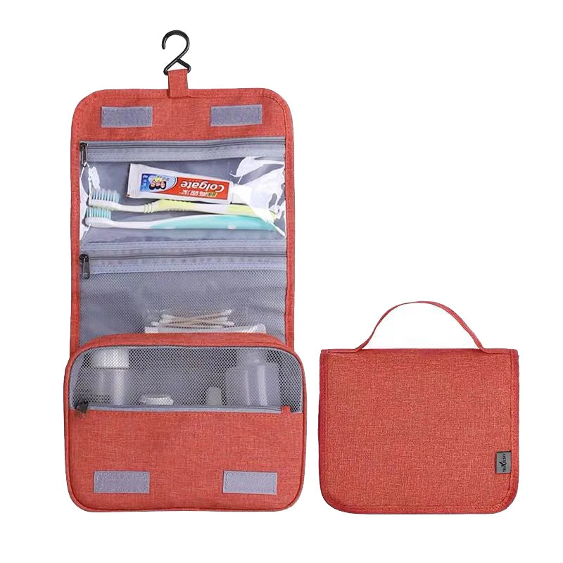 Custom Hanging Toiletry Bag — 500 MOQ, 35-Day Lead Time