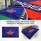 Custom Printed Nylon Floor Mat: Rubber Backing, 12 Pantone Colors, MOQ 5pcs