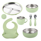 Custom 304 Stainless Steel Children's Plates with Logo | MOQ 10