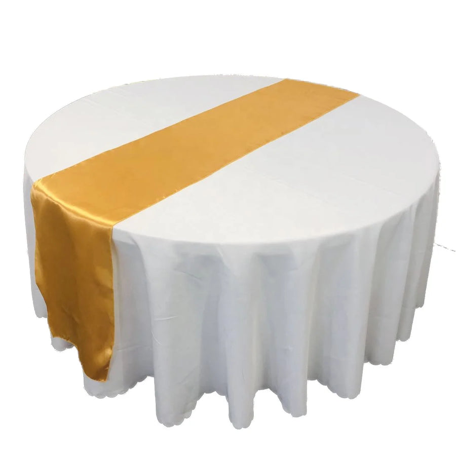 Satin Table Runners | Navy Blue 12×108 Inch | MOQ 1