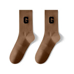 Custom Jacquard Logo Socks | 86% Cotton Crew Socks