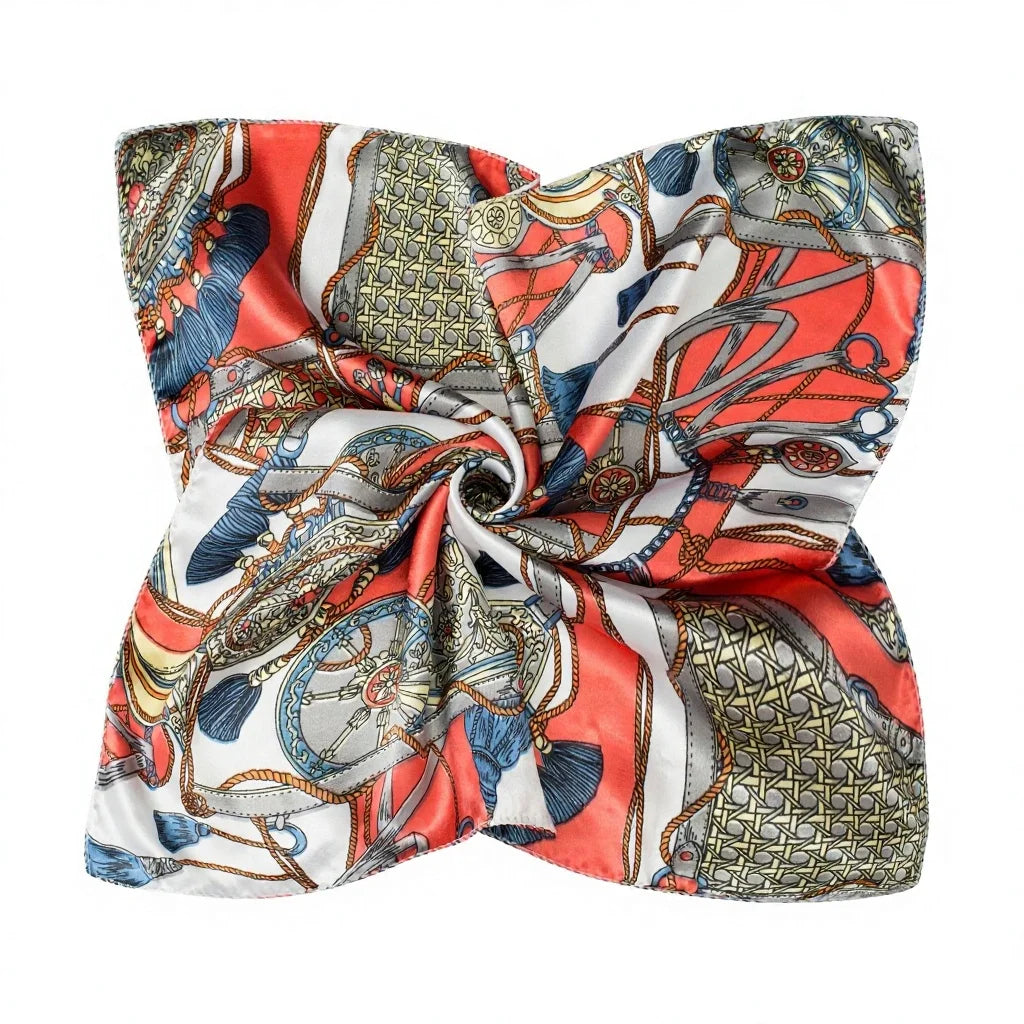 Personalized Silk Satin Scarves | 2-Piece MOQ & 3-7 Day Lead Time | 46 Colors | OEM Manufacture