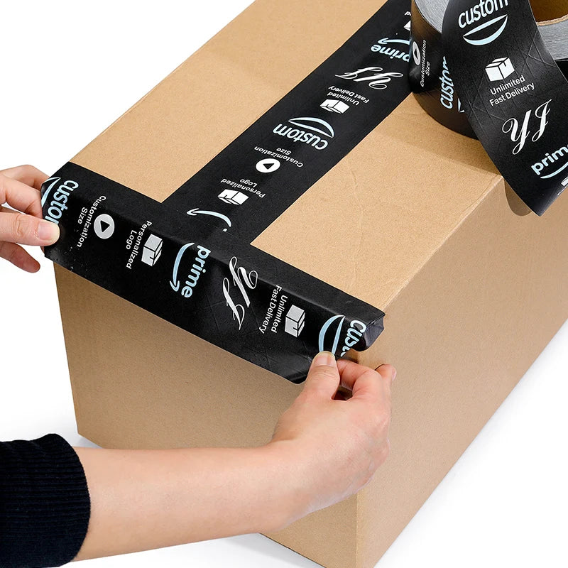 Custom Printed Kraft Paper Tape with Logo | Reinforced