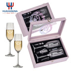 Custom Crystal Champagne Flutes | 100 MOQ for Wedding & Event Toasting