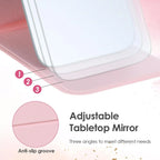Custom Pocket Mirrors with Logo | PU Leather | MOQ 100 pcs