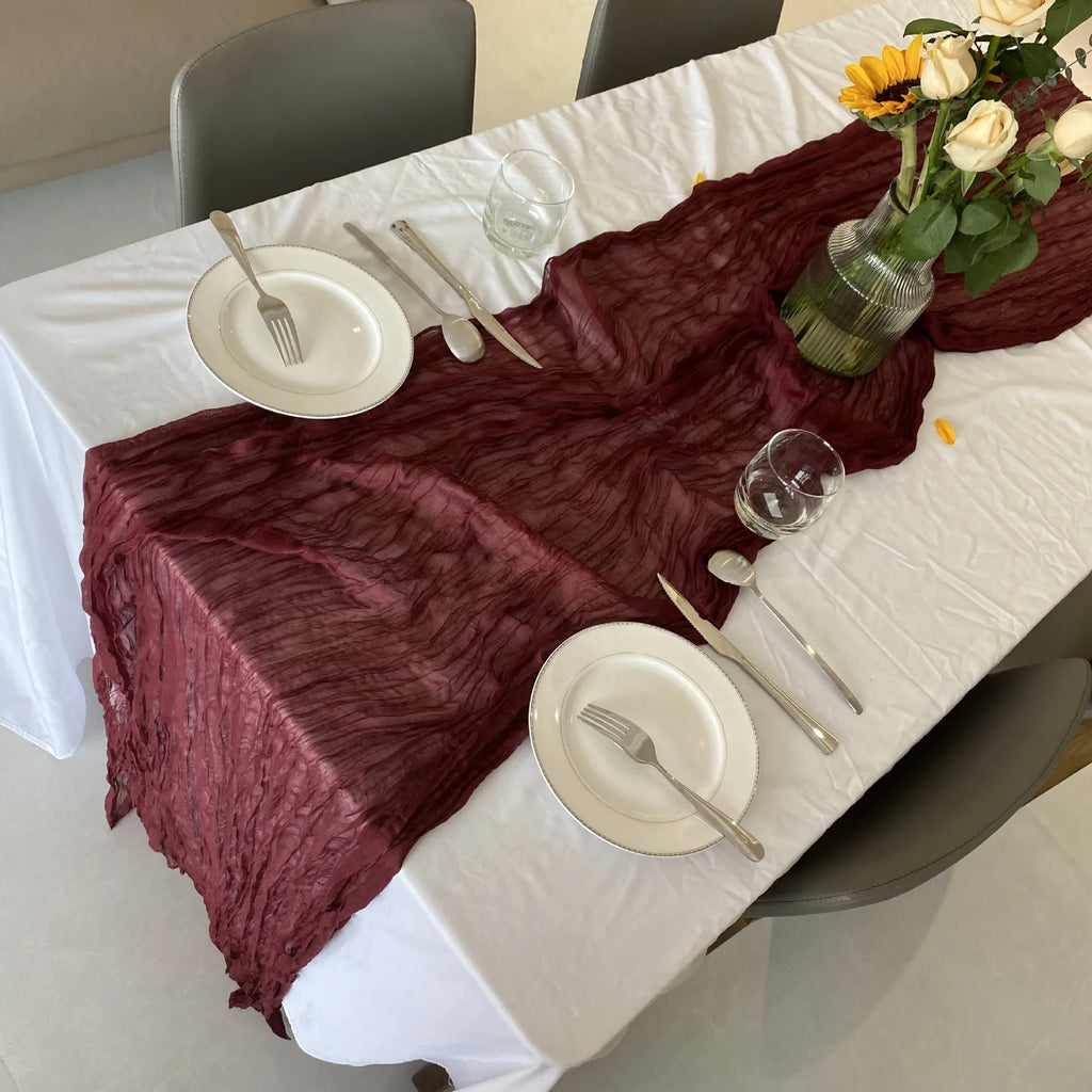 Cheesecloth Table Runners | OEKO-TEX | MOQ 1 | Luxury