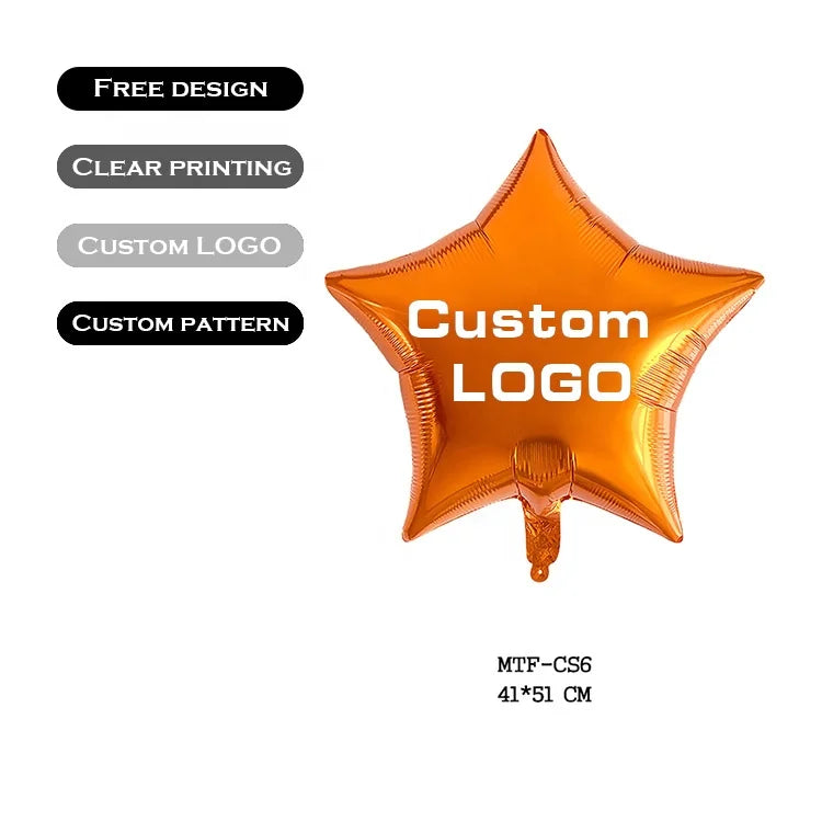 Custom Special Shape Foil Balloons with Logo | MOQ 50 Pcs