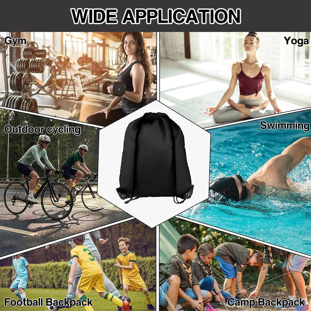 Custom Logo Drawstring Backpack with Printing | MOQ 200