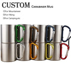 Carabiner Camping Tumbler 200ml 300ml | Custom Logo | 304 SS