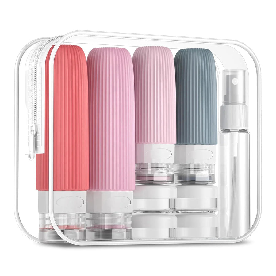 Silicone Travel Bottle Set | 90ml TSA Approved | 100 MOQ | Leak Proof