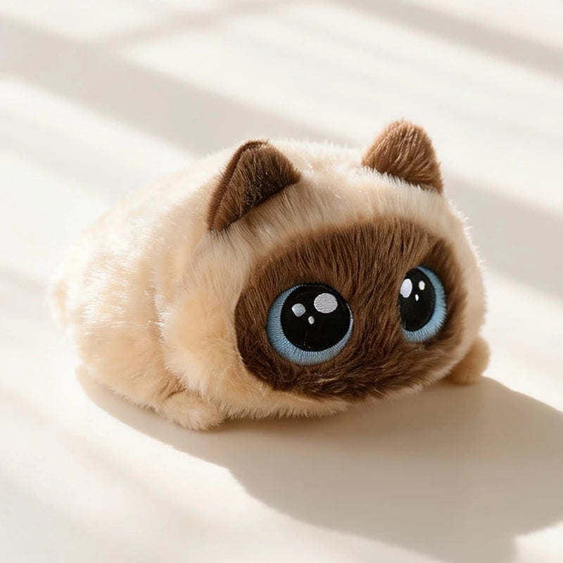 Custom Logo 15cm Loaf Cat Plush Toy Wholesale | Stress Relief Desk Decor