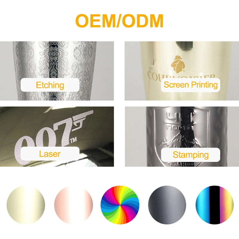 Custom 16oz Aluminum Tumbler | Food-Grade | Reusable Drinkware | Bulk Logo