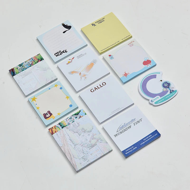 Custom Sticky Notes 3x3 Inch | Promotional Notepad with Logo | Bulk Office Gifts