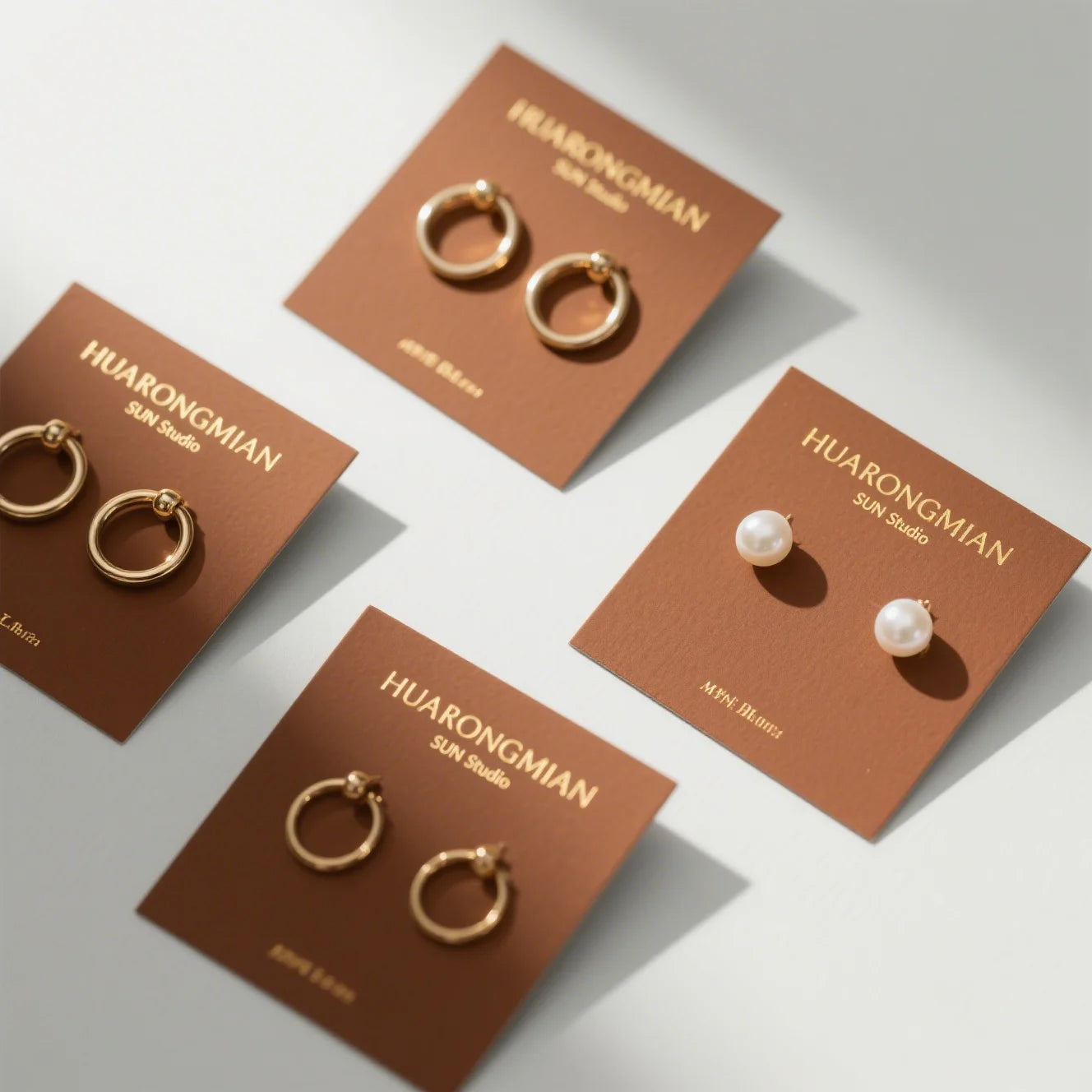 Custom Jewelry Display Cards – Eco-Friendly Cardstock, 7-Day Lead
