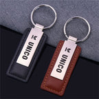 Custom Leather Keychain with Logo | 50 MOQ Premium Hardware