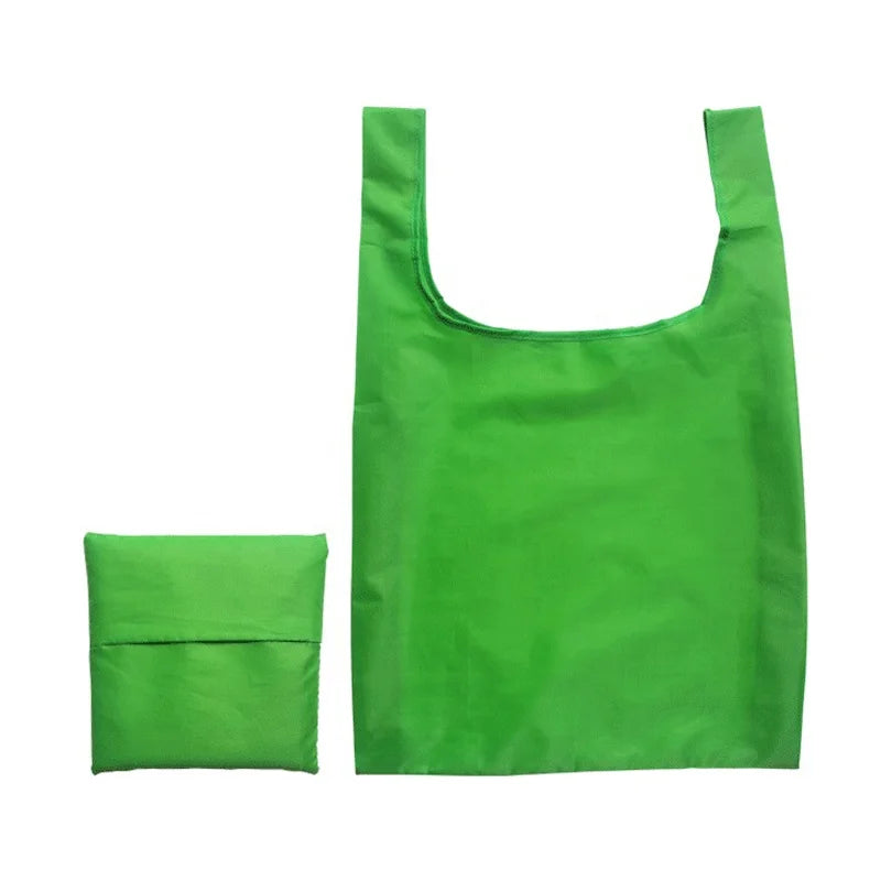 Custom Reusable Polyester Tote Bags 100 MOQ | Foldable Eco-Friendly Promo