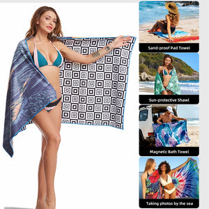 Custom Microfiber Beach Towel with Logo | 100 MOQ