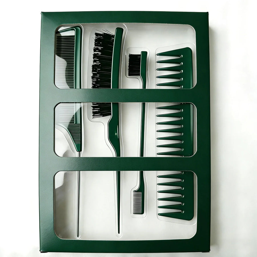 Custom 4-Piece Hair Brush Gift Set with Logo | 2,400 MOQ