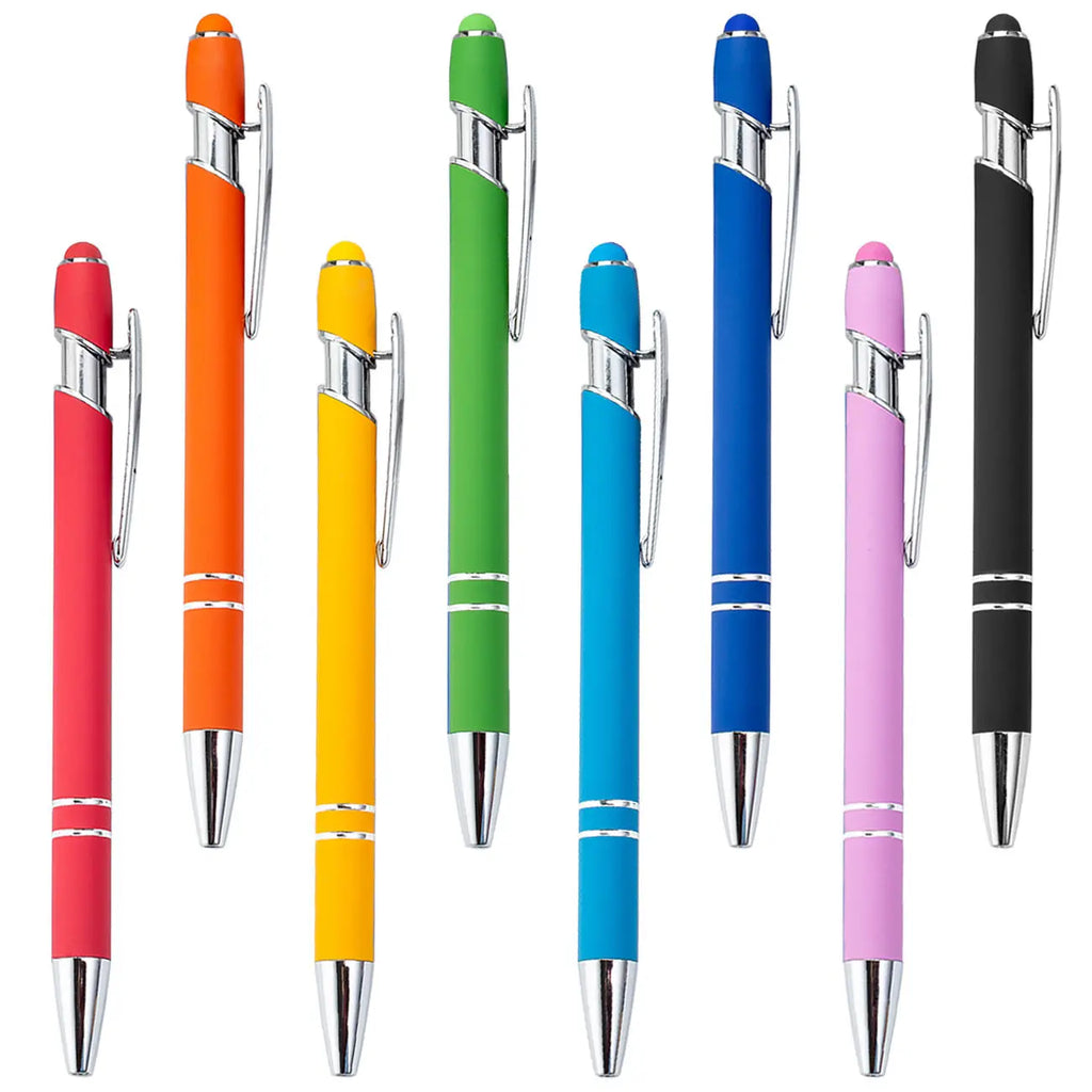 Custom Metal Ballpoint Pens with Logo | 10 MOQ Laser Engraving Stylus