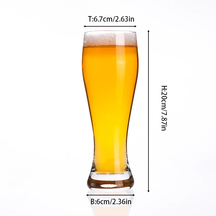 Custom Hand Blown Crystal Beer Mugs Wholesale | Logo Pint Glasses 48 MOQ