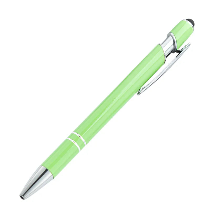 Custom Metal Stylus Pen with Logo | 2-in-1 Ballpoint MOQ 100