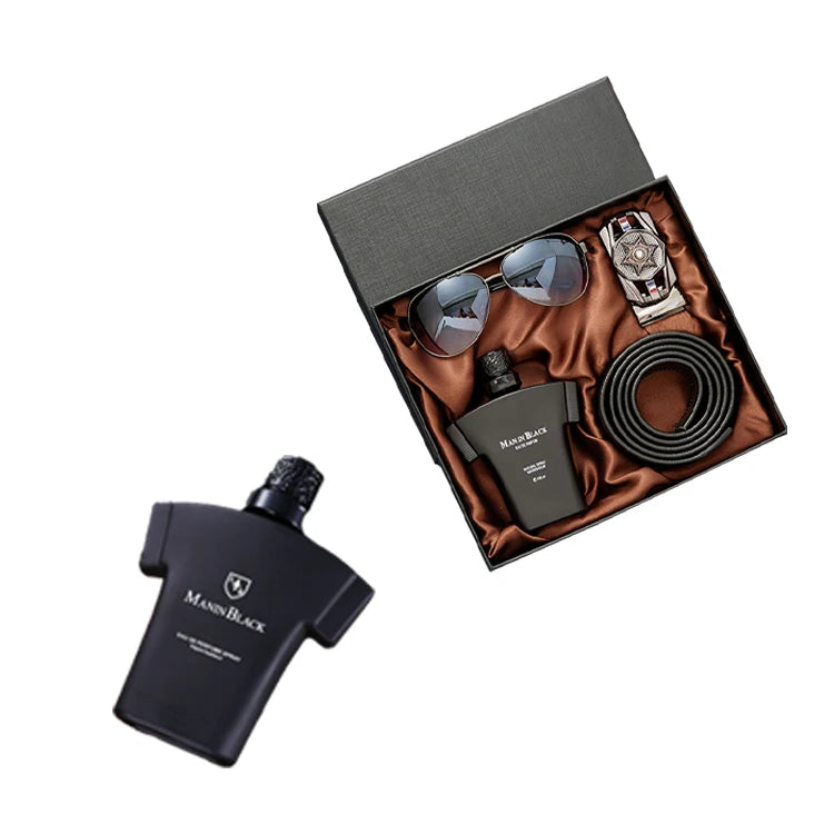 Custom Metal Perfume Gift Box Men | Luxury 50-100ml Packaging | Silk Screen Printing