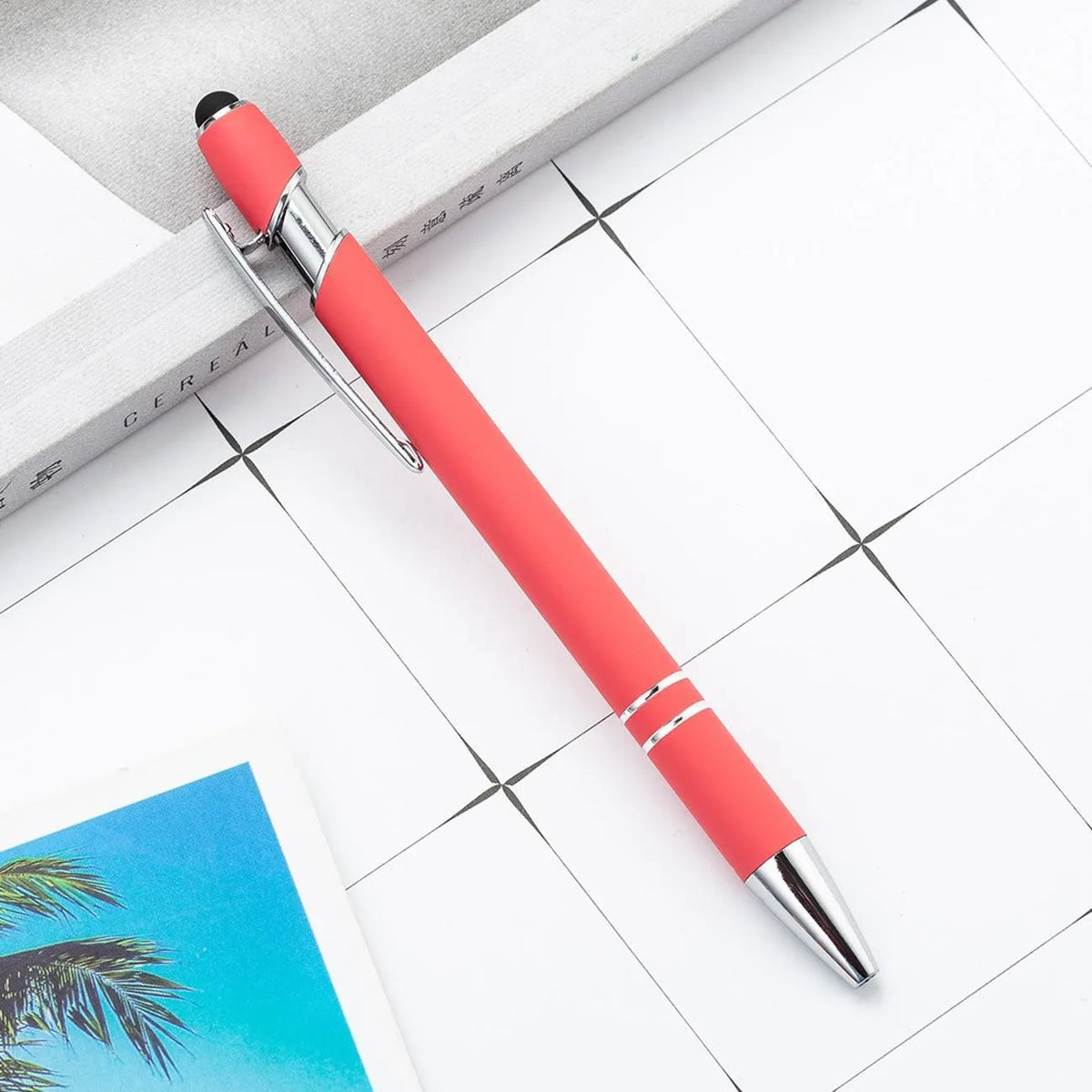 Custom 2-in-1 Stylus Ballpoint Pen with Logo | MOQ 10