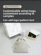 Custom Velvet Drawstring Jewelry Bags | 0.005kg Storage with Stamping