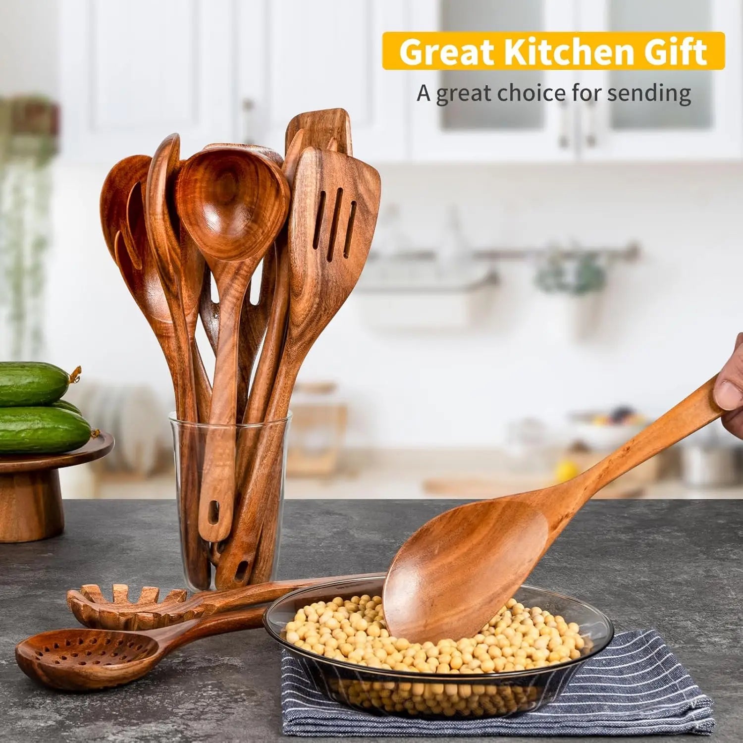 Custom Wooden Utensil Sets with Logo – Bamboo, 1 MOQ, 31-Day Lead
