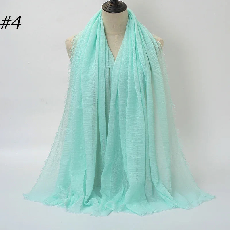 Wholesale Polyester Scarves: 105 Colors, 10-Day Lead, 90x180cm | Spring/Summer Women's Fashion