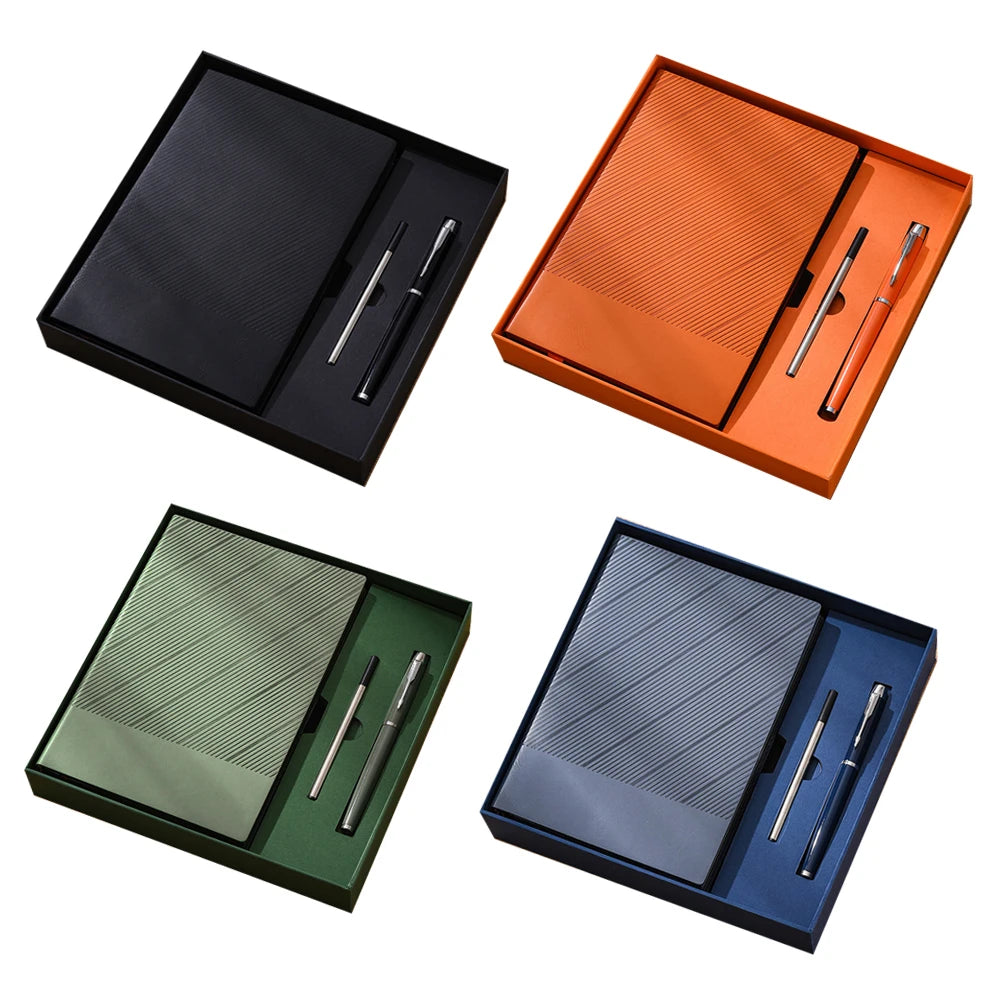 Custom Corporate Gift Set with Logo | Water Bottle Pen Notebook | 10 MOQ