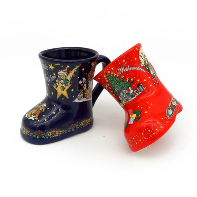 Custom 8oz Ceramic Boot Mugs with Logo Wholesale | MOQ 2000