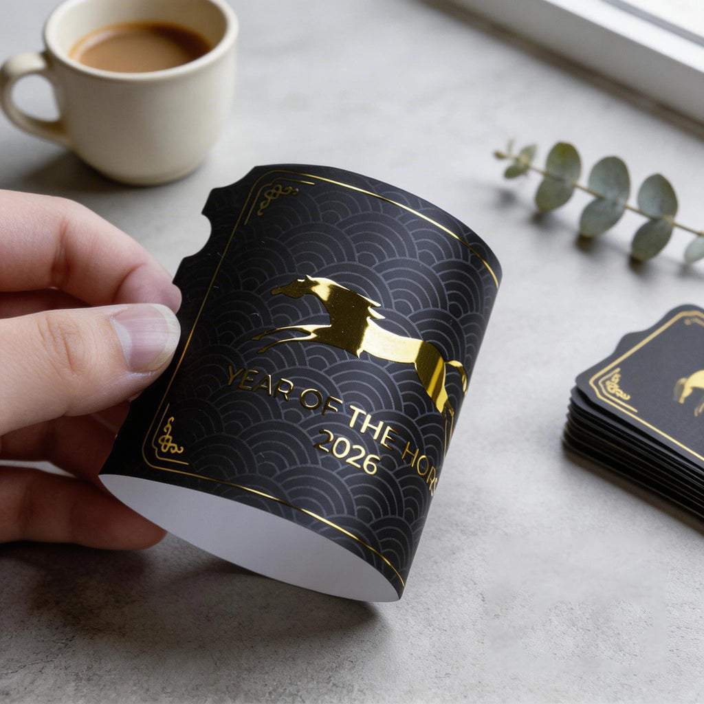 Custom Embossed Adhesive Product logo Bottle  Paper Labels Vinyl Foil Gold  Sticker Printing Waterproof  Labels  Tag