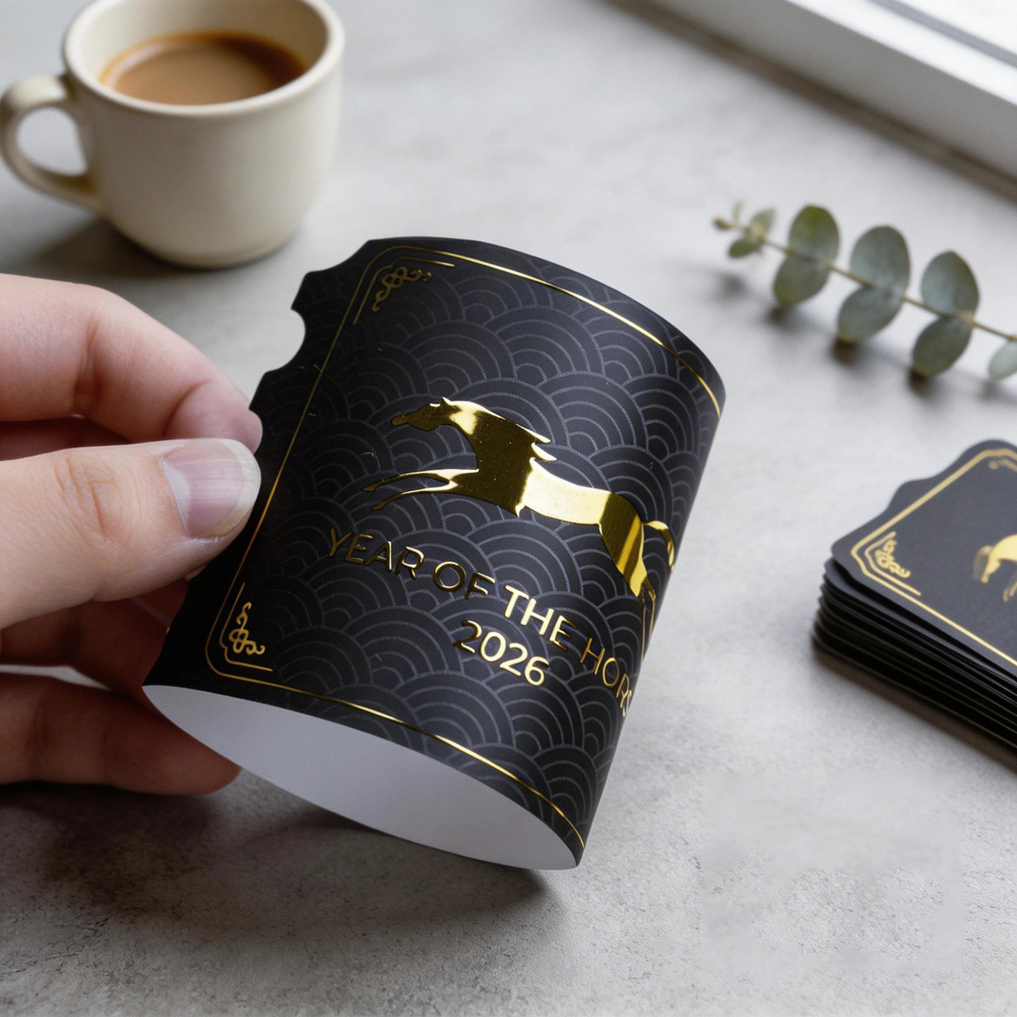 Custom Embossed Adhesive Product logo Bottle  Paper Labels Vinyl Foil Gold  Sticker Printing Waterproof  Labels  Tag