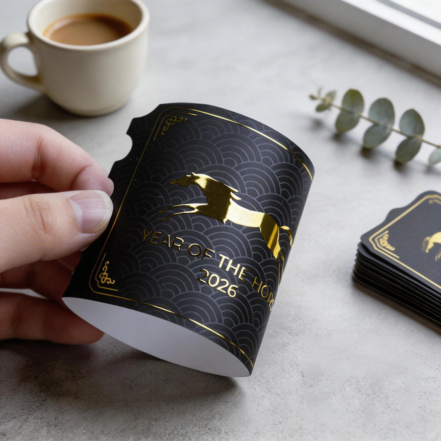 Custom Embossed Adhesive Product logo Bottle  Paper Labels Vinyl Foil Gold  Sticker Printing Waterproof  Labels  Tag