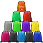 Custom Microfiber Synthetic Leather Drawstring Bag: Waterproof, Thermal Print Logo, MOQ 50 for Gym & Camping