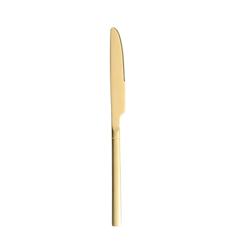 Gold Stainless Steel Flatware Set | 18/0 Elegant Wedding Flatware