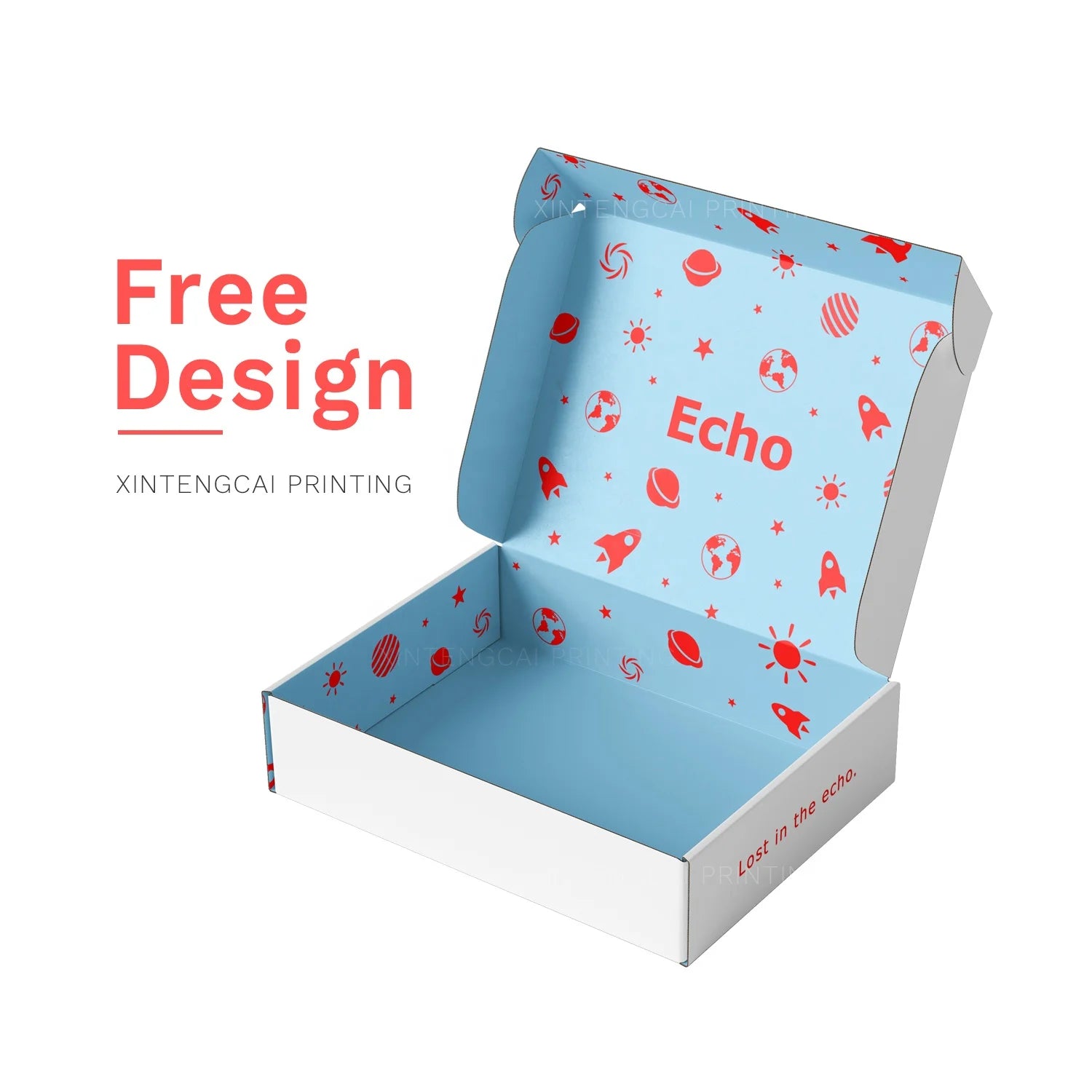 Custom Corrugated Packaging Box with Logo | 500 MOQ, Offset Print, 7 Finishing Options