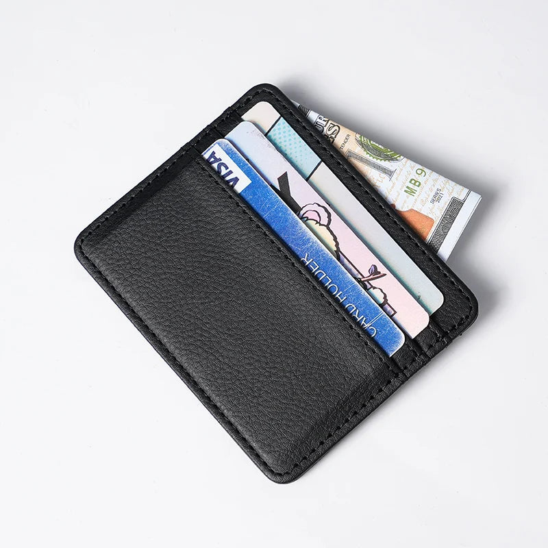 Custom PU Leather RFID Wallet | Soft Cow Pebble Credit Card Holder for Men Women | Bulk Corporate Gifts