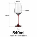 Vintage Crystal Wine Glasses: 500 MOQ, 14-Day Lead, LFGB Certified | Custom 500-1000ml Goblets