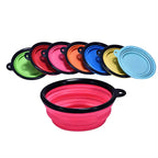 Food-Grade Silicone Foldable Dog Bowl 350ml | BPA-Free Travel Pet Bowl OEM