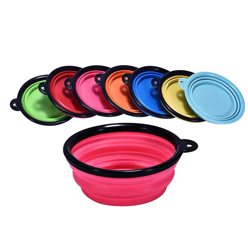 Food-Grade Silicone Foldable Dog Bowl 350ml | BPA-Free Travel Pet Bowl OEM